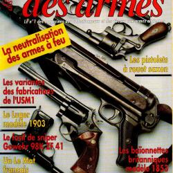 gazette des armes 294 luger mod 1903, le mat &agrave; broche fran&ccedil;ais , us m 1 part 3, 98 k zk 41 p&eacute;cision,