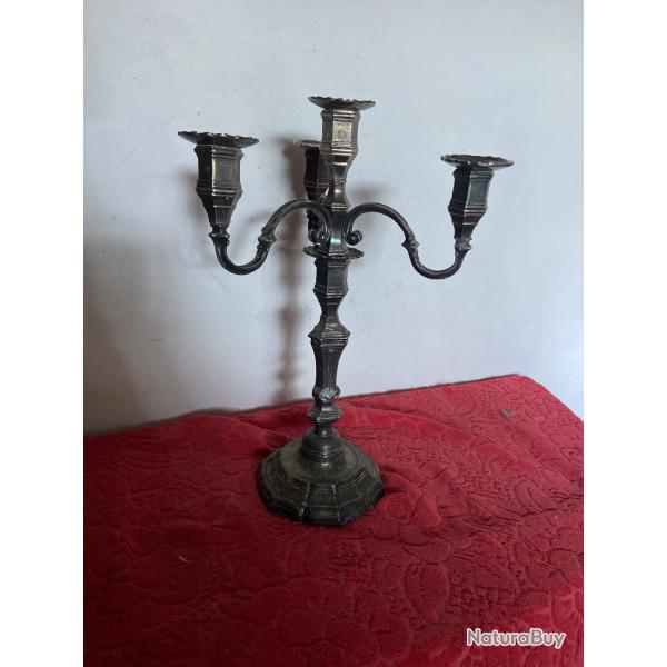 Chandelier 19 e bronze argent�