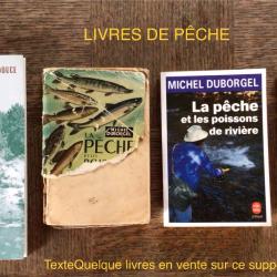 LOT DE LIVRES ANCIENS SUR LA PECHE mer et riviere