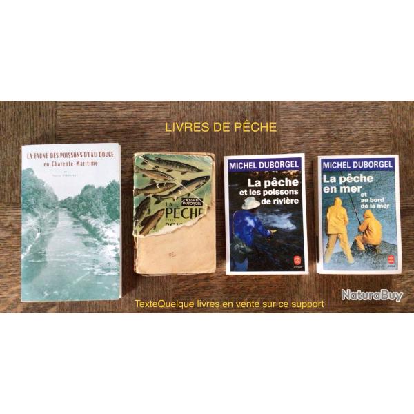 LOT DE LIVRES ANCIENS SUR LA PECHE mer et riviere