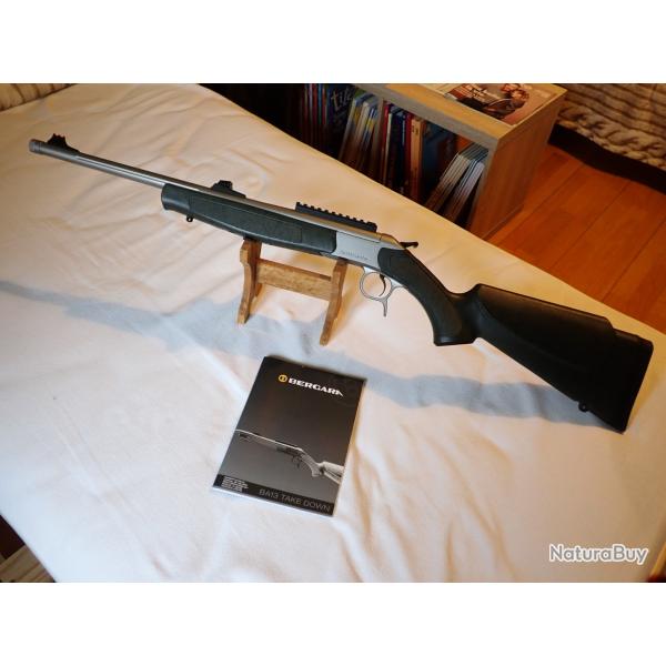 Carabine BERGARA  BA 13, calibre 30 / 06, tat neuf, finition stainless, jamais tir.