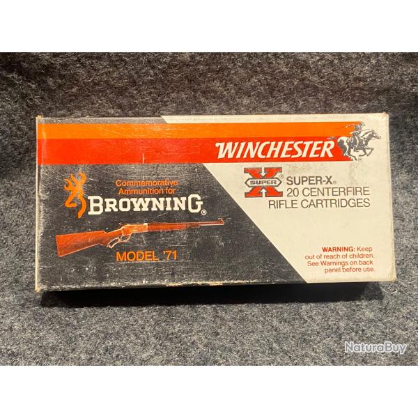 Boite de 20 cartouches 348 wcf winchester pour model 71  emballage d origine