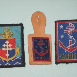 Insignes 9&egrave;me DIMA et Forces fran&ccedil;aises du Pacifique.