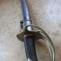 sabre troupe 1822 cavalerie monomatricule 2° type 1 bracelet fourreau Châtellerault 1876 chocs lame