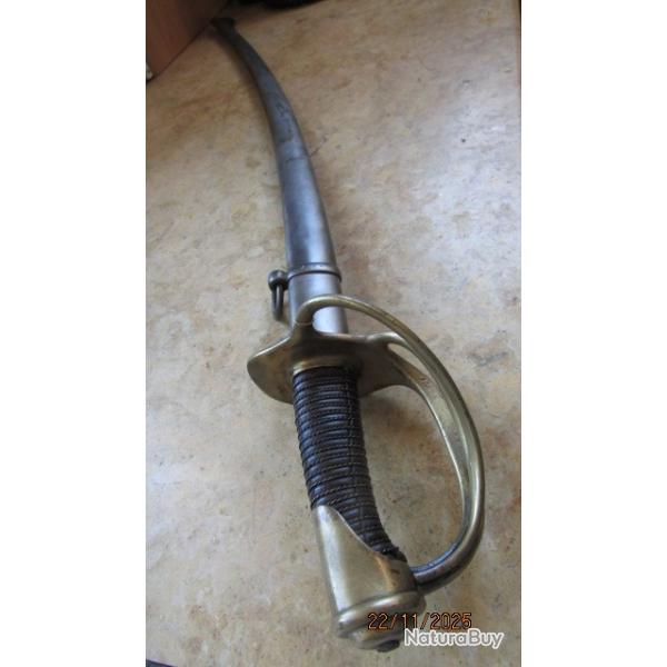 sabre troupe 1822 cavalerie monomatricule 2 type 1 bracelet fourreau Chtellerault 1876 chocs lame