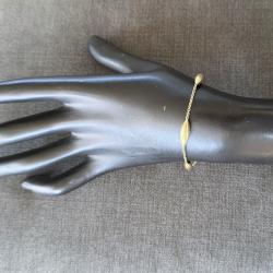 Bracelet or 18 carats - 4 navettes - 18 cm