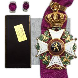 ABL TRES RARE BIJOU COMMANDEUR DE L'ORDRE LEOPOLD 1ER BILINGUE - JOSEPH PIRET - ORIGINAL