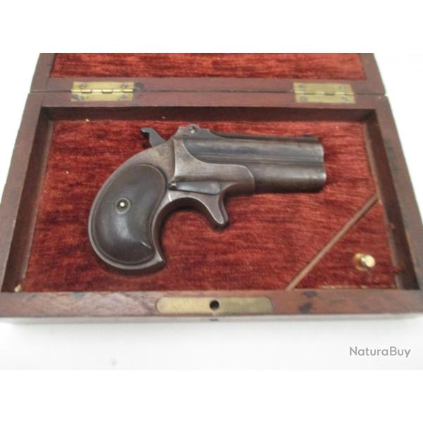 pour collection - dans  son coffret - deringer rmington  calibre 41 RF  classe  en categorie  D