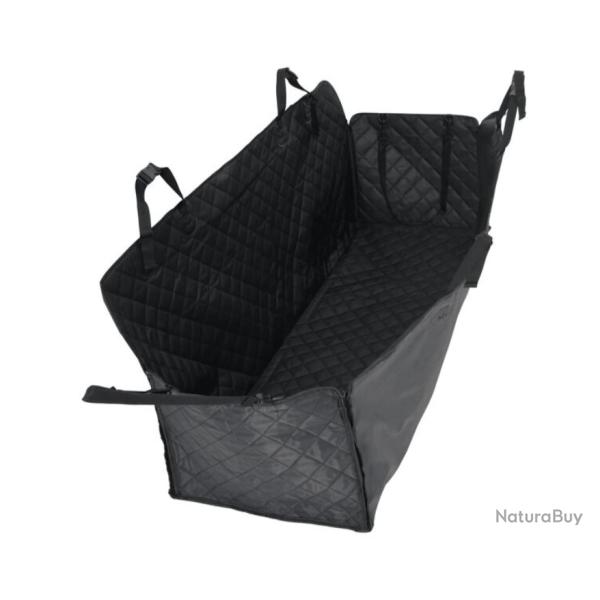 Housse sige voiture chien noir 137x46x50 cm Oxford antidrapante