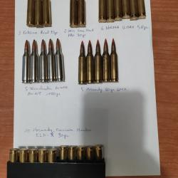 Balles 243 win Winchester Norma Sako Hornady