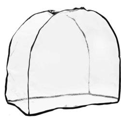 Housse poussette animaux PVC transparent 65x32x57 cm étanche et pliable