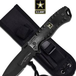 A1016BK - Poignard US ARMY STRONG Champ Fixed Blade Noir