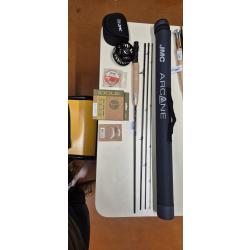 ENSEMBLE PERFECTIONEMENT MOUCHE SECHE - PETIT MILIEU - JMC - CANNE ARCANE - MOULINET FUSION 36