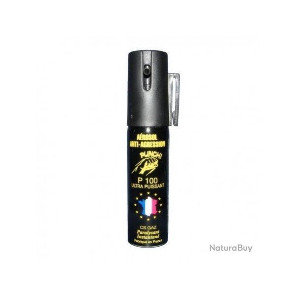 Bombe lacrymog�ne 25ml Gaz PUNCH P100