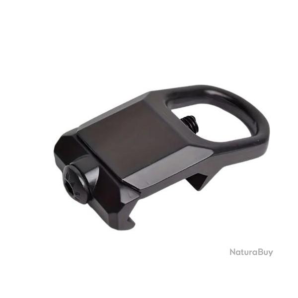 Adaptateur rail picatinny 20 mm - GBB boucle QD - Noir