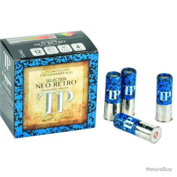 Cartouches TP NEO RETRO bleu N4 12/65mm Bourre grasse