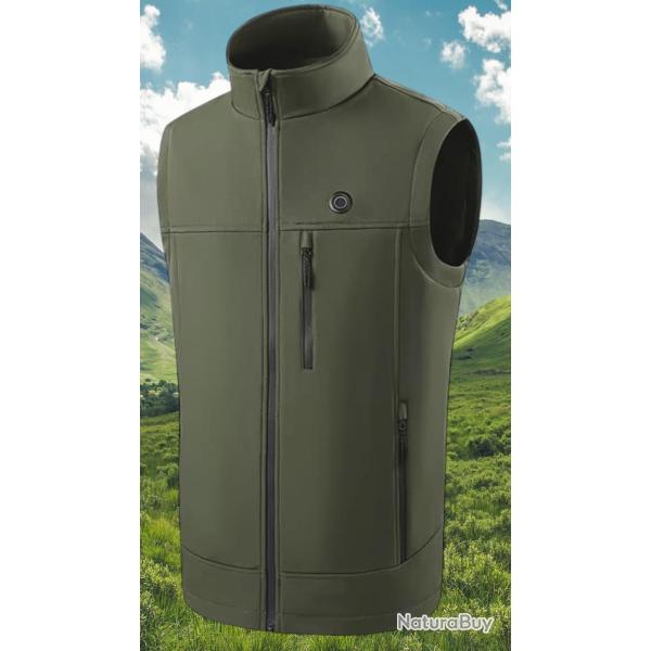 Veste Softshell chauffante 9 zones de chauffe