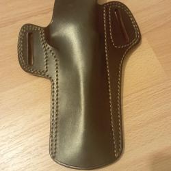Holster cuir revolver