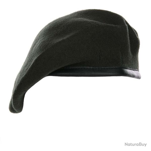 Beret militaire laine (Couleur Vert, Tour de tte (cm) 57)