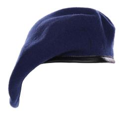 Beret militaire laine (Couleur Bleu roi, Tour de tête (cm) 55)