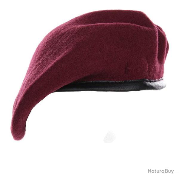 Beret militaire laine (Couleur Bordeaux, Tour de tte (cm) 55)