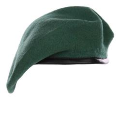 Beret militaire laine (Couleur Vert Commando, Tour de tête (cm) 59)