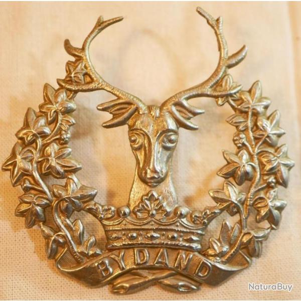 DDAY44 -  CAP BADGE BRITANNIQUE Gordon Highlanders Regiment NORMANDIE 1944