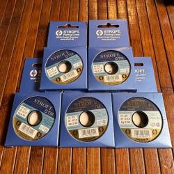 DESTOCKAGE PÊCHE STROFT 5 BOBINES Nylon pour bas de ligne stroft GTM - 25 m 0,14 mm 2,30 kg