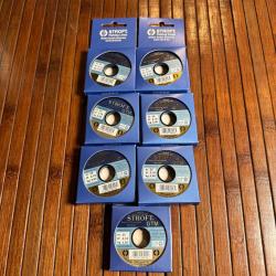 DESTOCKAGE PÊCHE STROFT 7 BOBINES Nylon pour bas de ligne stroft GTM - 25 m 0,14 mm 0,16 mm et 0,18 