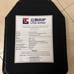 Plaque de Protection Balistique Niveau III - LiTai Armor