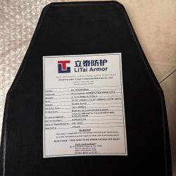 Plaque Balistique Niveau III - LiTai Armor - neuf