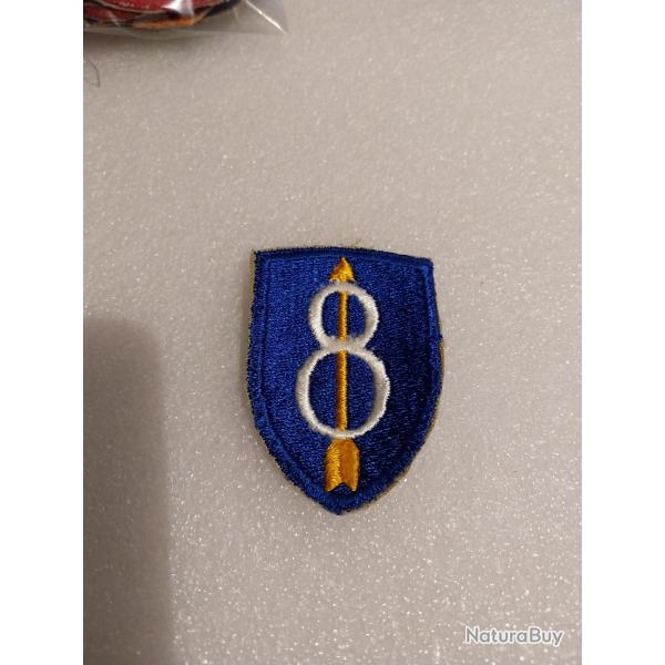 Patch arm�e us 8th INFANTRY DIVISION ww2 ORIGINAL 3