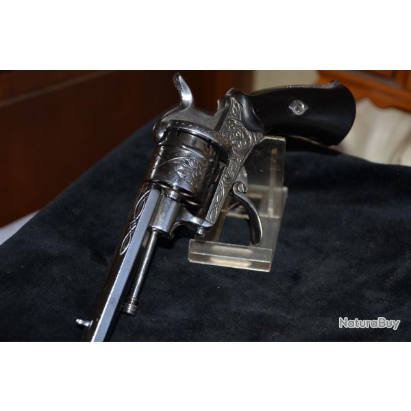 Rvolver  broche calibre 7mm lefaucheux