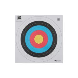 Blason World Archery pour tir &agrave; l'arc ou arbal&egrave;te 80x80cm