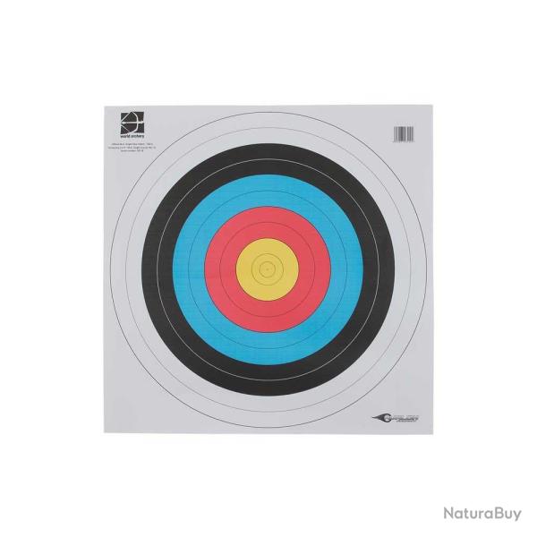 Blason World Archery pour tir  l'arc ou arbalte 80x80cm