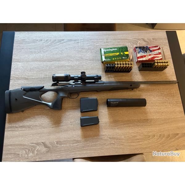 Sako S20 + Lunette de battue Fuzyon + Modrateur de son Hausken