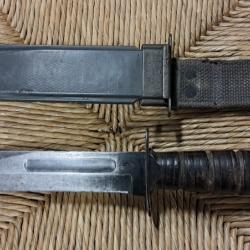 Couteau ww2 us navy mk2 Camillus avec fourreau us mk2 BMCO