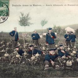 CPA - DEUTSCHE ARMEE IM MANOVER - ARMEE ALLEMANDEEN MANOEUVRE -N&deg;4334
