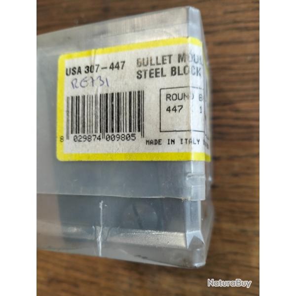 Moule  balles rondes .447" Pedersoli