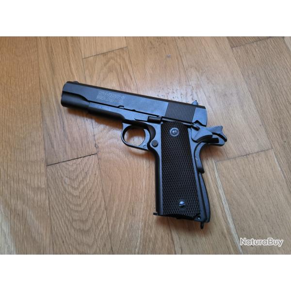 Colt 1911 KWC / SWISS ARMS Bille 4.5 Acier TBE