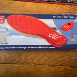 semelle thermo soles avec télécommande température 44 degrés et 38 degrés
