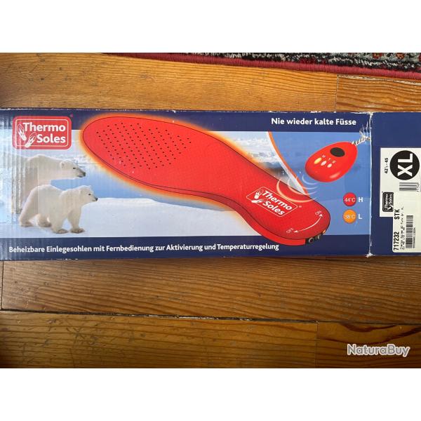 semelle thermo soles avec tlcommande temprature 44 degrs et 38 degrs