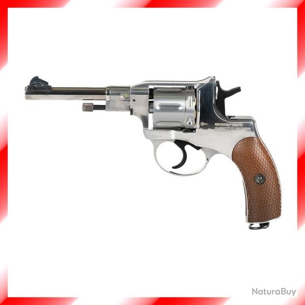 Revolver Borner Nagant mtallique - CO2 - diabolos 4,5mm