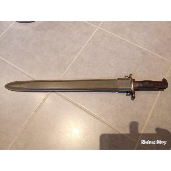 BAIONNETTE US  MODELE 1905  SA 1917 POUR FUSIL GARAND M1 ET SPRINGFIELD 1903 WW1 WW2