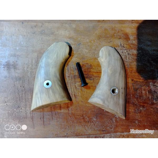 Plaquettes crosse en buis remington 1858 pietta
