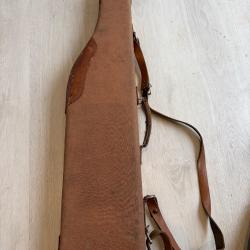 Jambon toile brique et cuir