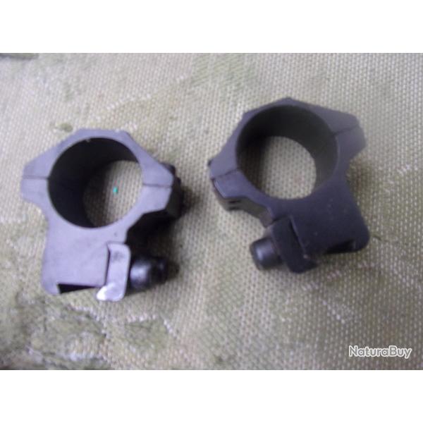 montage fixe pour lunette 25 mm rail  11 mm