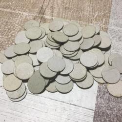 LOT DE 120 CARTONS BLANCS DE CALIBRE 16