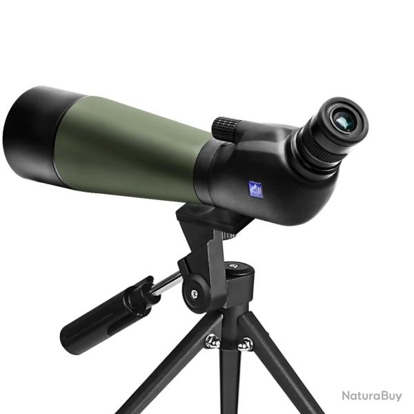 Longue Vue 20-60x80 Lunette Zoom Puissant FMC BAK4 tanche Tir  la Cible & Observation + Trepied