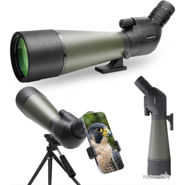 Longue Vue 20-60x80 HD SMC BAK4 IPX7 �tanche Zoom 20-60x Tr�pied Stable Tir Chasse & Observation